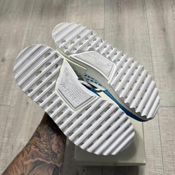 Adidas Pharrell x NMD Hu Trail Boost China Exclusive Peace Blue F99763 Sz 4 Men